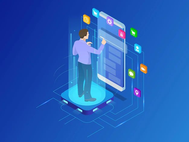 Programming Company Isometric Concept Programmer Writes Code Develops - Amazing Full HD Mountain Arts | Free Download