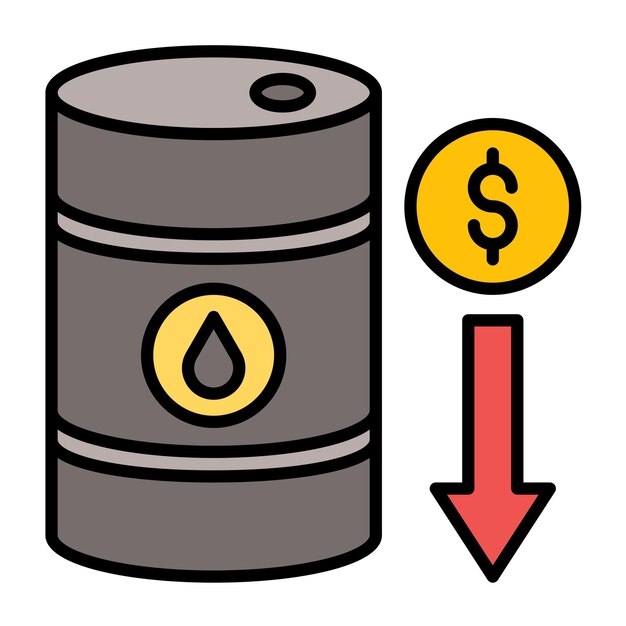 Premium Vector Oil Price Decrease Vector Illustration - Mountain Photos - Beautiful 8K Collection