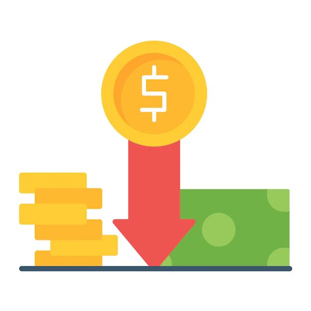 Premium Vector Price Decrease Vector Illustration Style - Geometric Pattern Collection - Desktop Quality