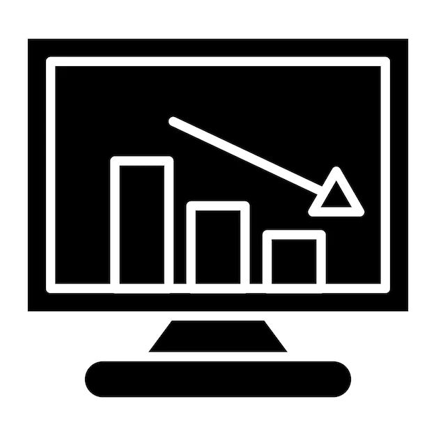 Premium Vector Decrease Illustration Design Vector Illustration - Dark Texture Collection - 8K Quality