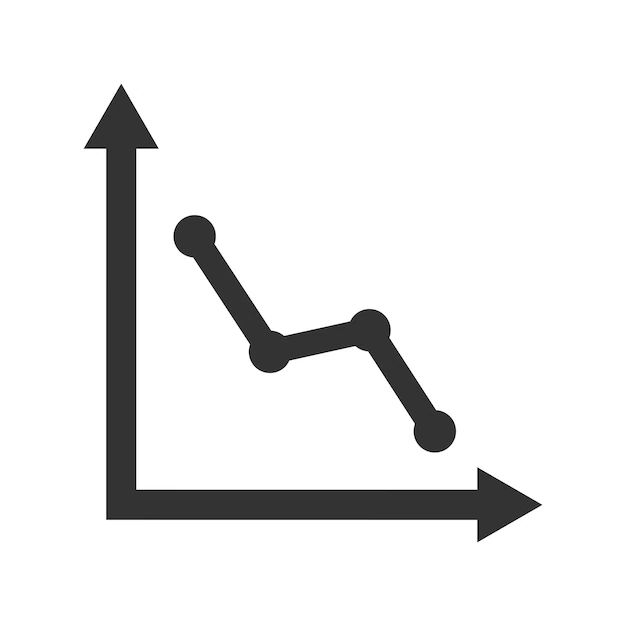 Premium Vector Decrease Chart Icon - Premium Landscape Picture Gallery - 8K