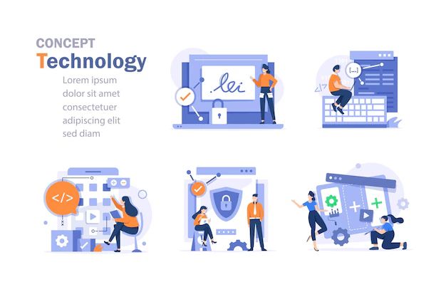 Premium Photo Young Guy Programmer Develops Application - Mobile Abstract Arts for Desktop