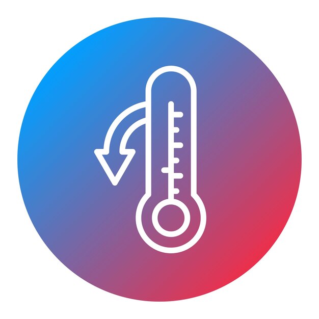 Premium Vector Temperature Decrease Vector Icon Can Be Used For - Premium Nature Pattern Gallery - High Resolution