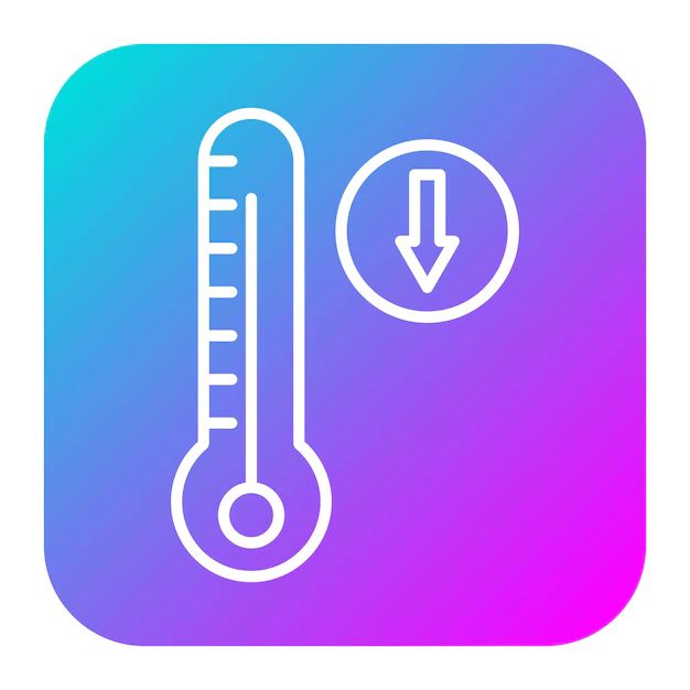 Premium Vector Temperature Decrease Vector Icon Can Be Used For Global Warming Iconset - Premium Sunset Background Gallery - Desktop