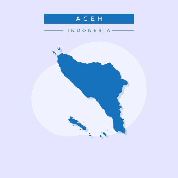 Premium Vector Vector Vector Of Aceh Map Indonesia Vector Vector Aceh Map Indonesia 206619 509 