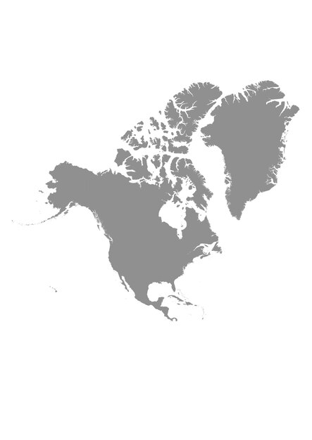 Premium Vector Vector Map Of North America Vector Map North America 7593 17 