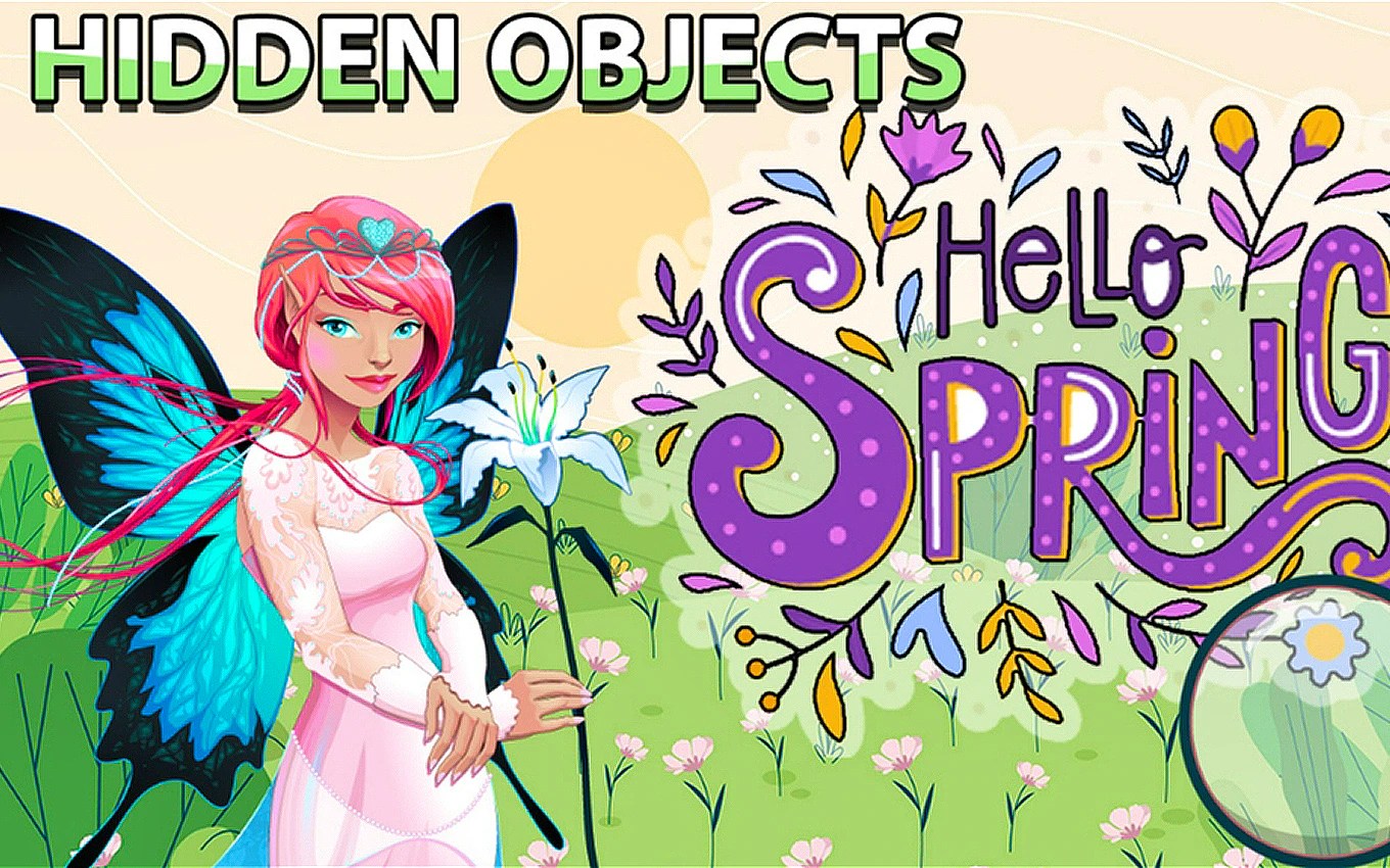 Hidden Objects Hello Spring Games Online - 4K Space Illustrations for Desktop
