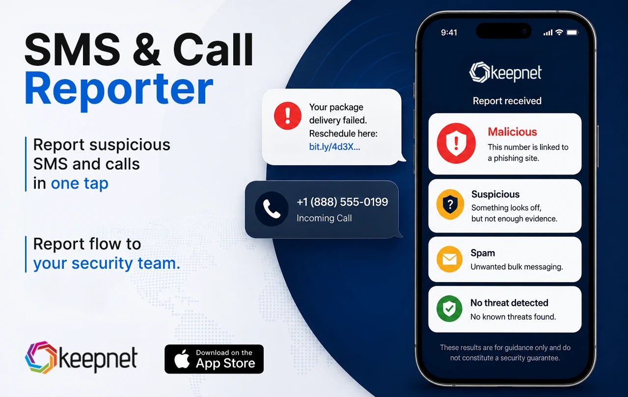 Keepnet Launches Free SMS/Call Reporter for iOS: Boost Mobile Phishing Defense (2026)