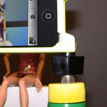 Finished DIY iPhone Bottle Cap Tripod