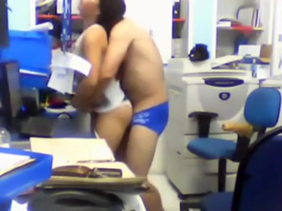 Unlawful office foreplay caught on security camera