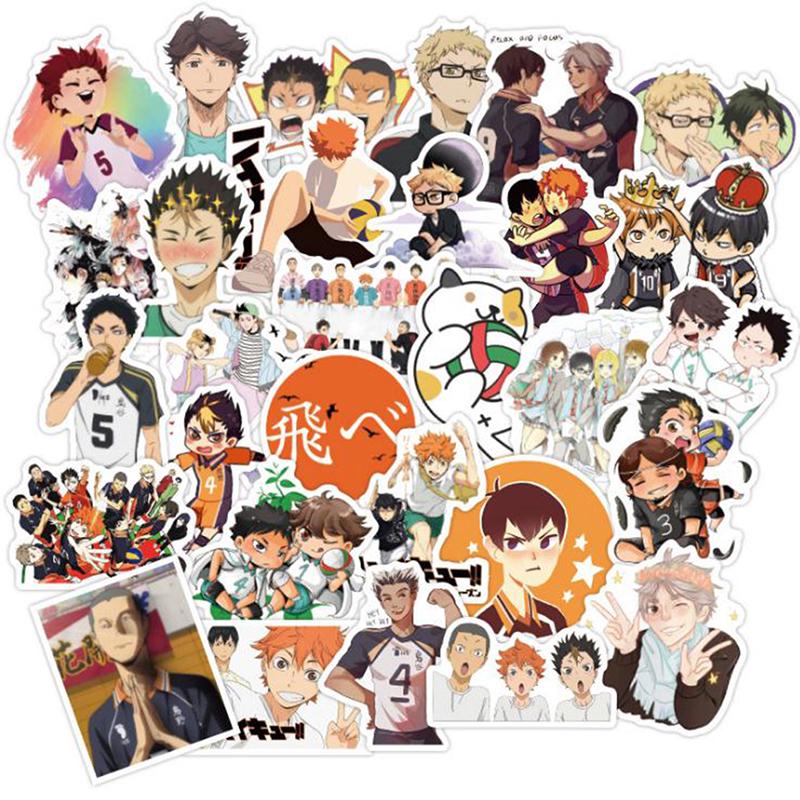 buy 50pcs japanese anime stickers volleyball laptop skateboard luggage guitar decal at affordable prices free shipping real reviews with photos joom