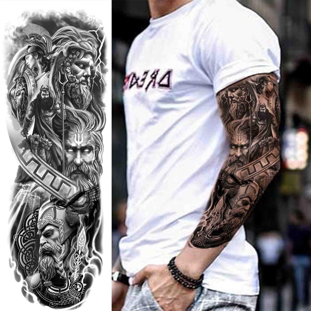Compre God Whale Full Arm Fake Tattoo Sleeve For Men Boy Adult Realistic Lion Tiger Temporary Tattoo Sticker Long Size Waterproof Tatoo Barato — Frete Grátis, Avaliações Reais Com Fotos — Joom 1024_x_1024_jpg