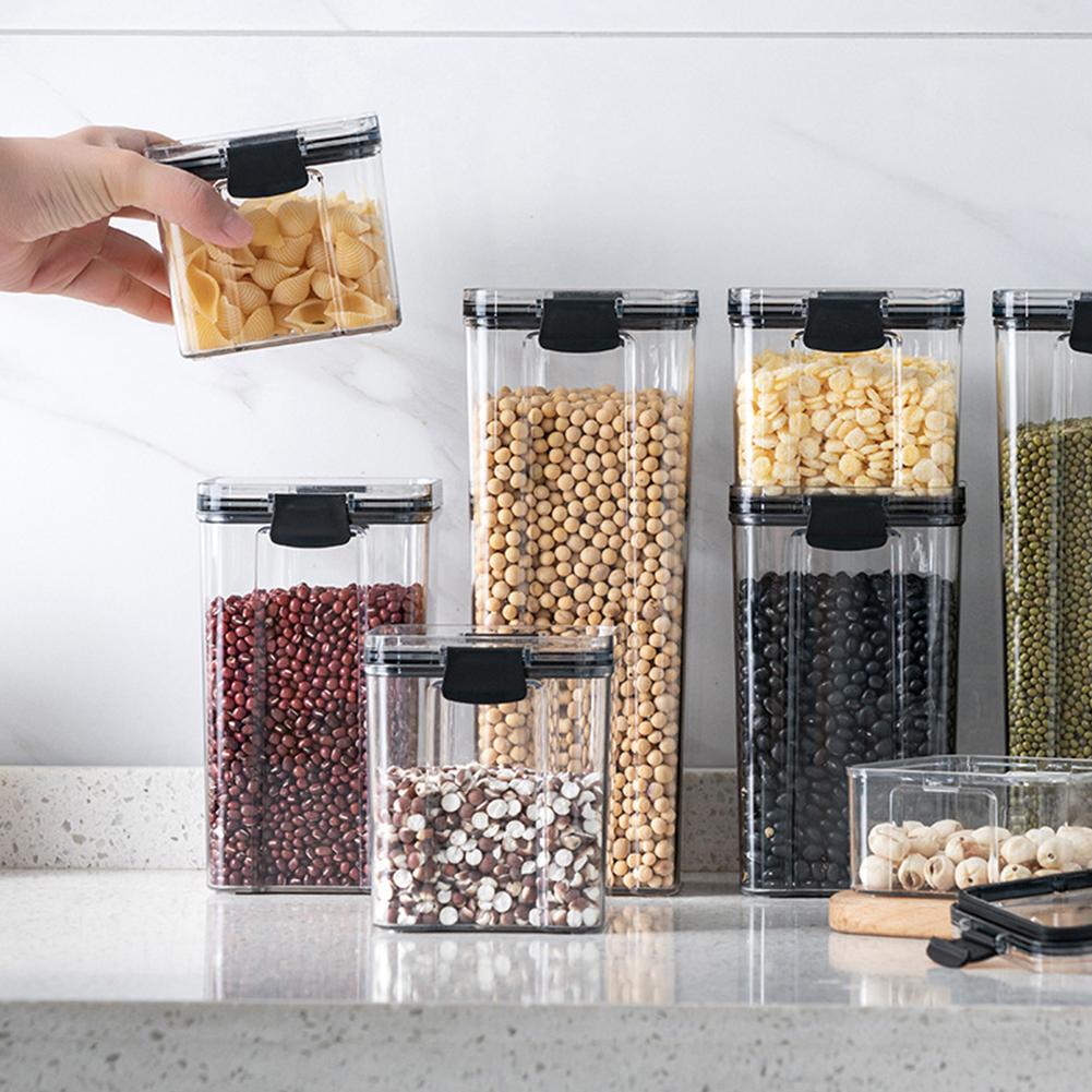 Sortes de style de récipient de stockage d'aliments pour chiens de 50 lb, . Contenants Alimentaires 700 950 1300 1800ml Boite Empilable De Stockage Des Aliments Secs Aux Cereales Scellee Avec Couvercles Cuisine Acheter A Prix Bas Livraison Gratuite Avis Reels Avec Des Photos Joom