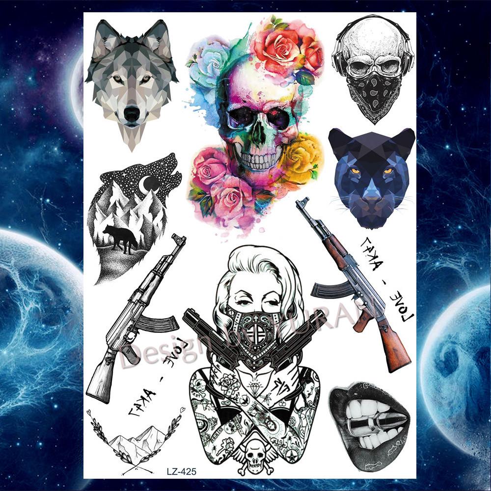 1Pc Acquerello Rosa Fiore Lupo Tatuaggi Temporanei Adesivi Donne Fox Tattoo Falso Tatoo Impermeabile Acquista In Modo Economico — Spedizione Gratuita, Recensioni Reali Con Foto — Joom 1000_x_1000_jpg