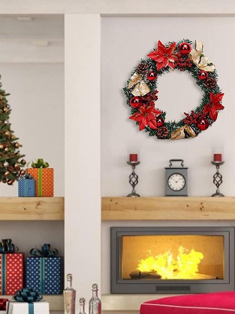 Standing 9 feet tall, the steelside christmas tree definitely . Buy Christmas Rattan Wreath Outdoor Front Door Hanging Garland Wreath Xmas Ornament For Home Decoration New Year 2022 Navidad I8b1 At Affordable Prices Free Shipping Real Reviews With Photos Joom