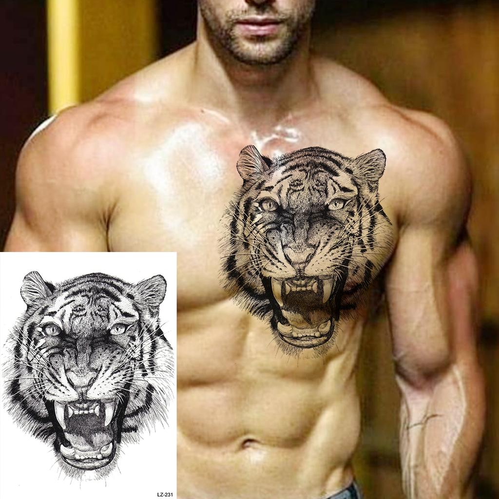 Leone Nero Tatuaggi Temporanei Per Uomini Ragazzi Realistico Tigre Lupo Teschio Bussola Polpo Falso Tatuaggio Adesivo Petto Braccio Tatoos 3D Acquista In Modo Economico — Spedizione Gratuita, Recensioni Reali Con Foto — Joom 1024_x_1024_jpg