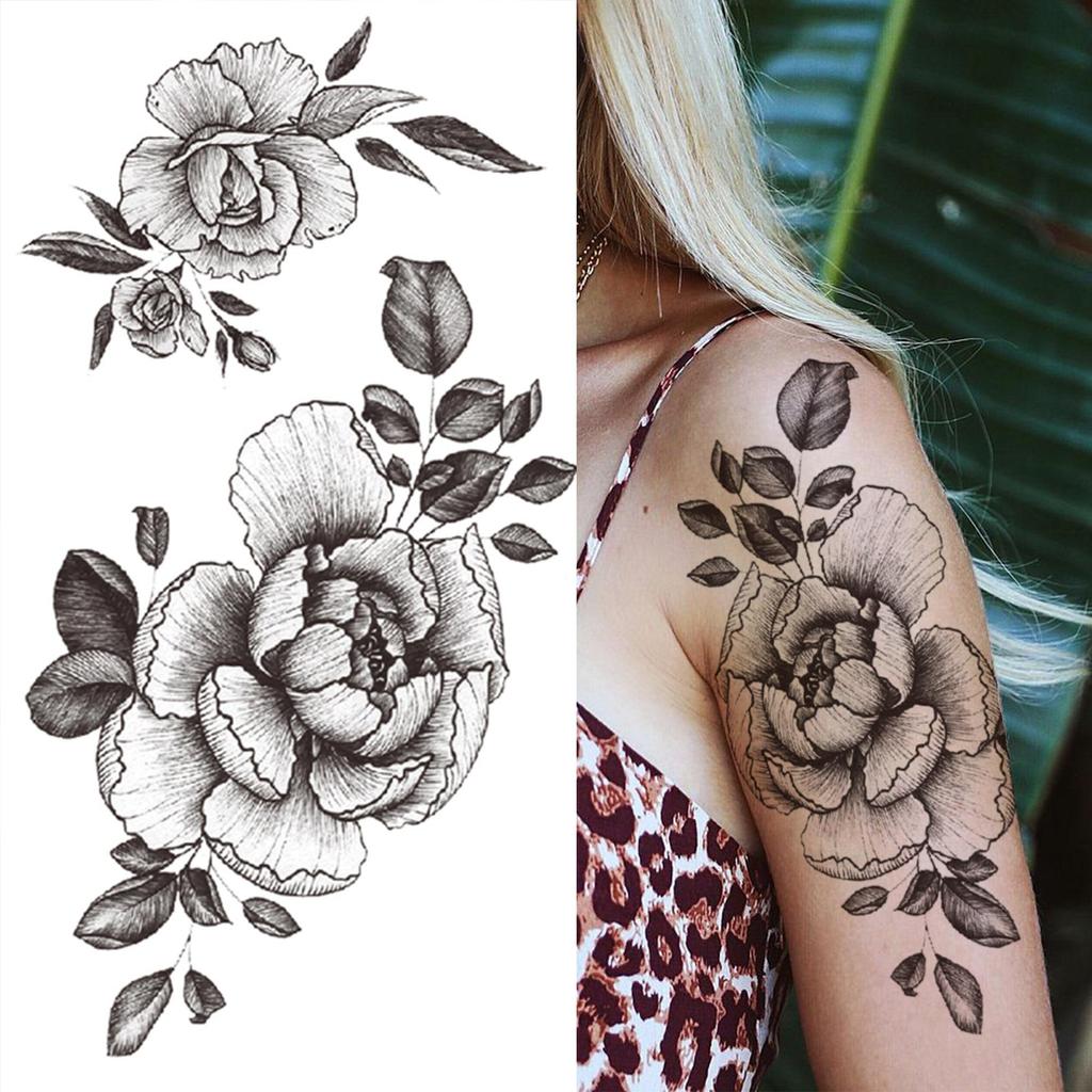 Goedkope Lace 3D Rose Flower Temporary Tattoo For Women Underboob Girl Snake Henna Peony Tattoos Sticker Balck Fake 3D Chest Tatoos Kopen — Gratis Levering, Eerlijke Reviews Met Foto's — Joom 1024_x_1024_jpg