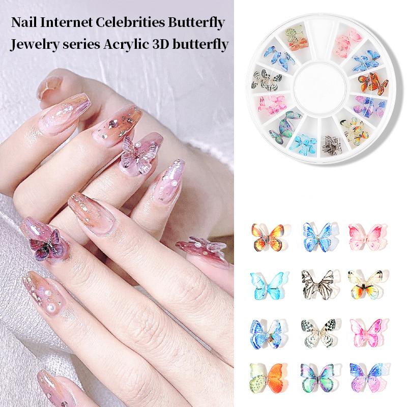Stella mccartney favors a clean beauty look for her runway shows, no matter the season. Buy 3d Butterfly Nail Acrylic Alloy Wood Pulp Nail Decoration Nail Art Accessories Tool At Affordable Prices Free Shipping Real Reviews With Photos Joom