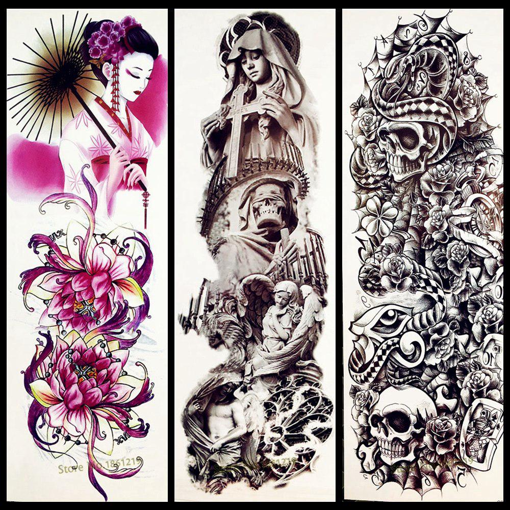 Buy 1Pc Cross Full Flower Body Arm Tattoo Sleeve Fake Black Sticker Big Large Shoulder At Affordable Prices — Free Shipping, Real Reviews With Photos — Joom 1000_x_1000_jpg