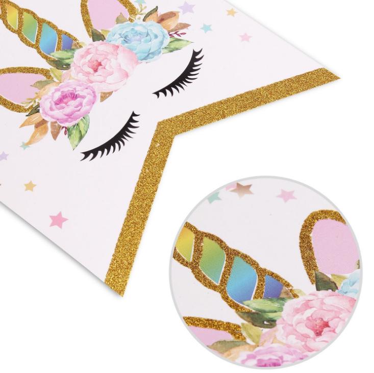 buy unicorn birthday decoration flag party happy birthday letter flag unicorn banner at affordable prices free shipping real reviews with photos joom