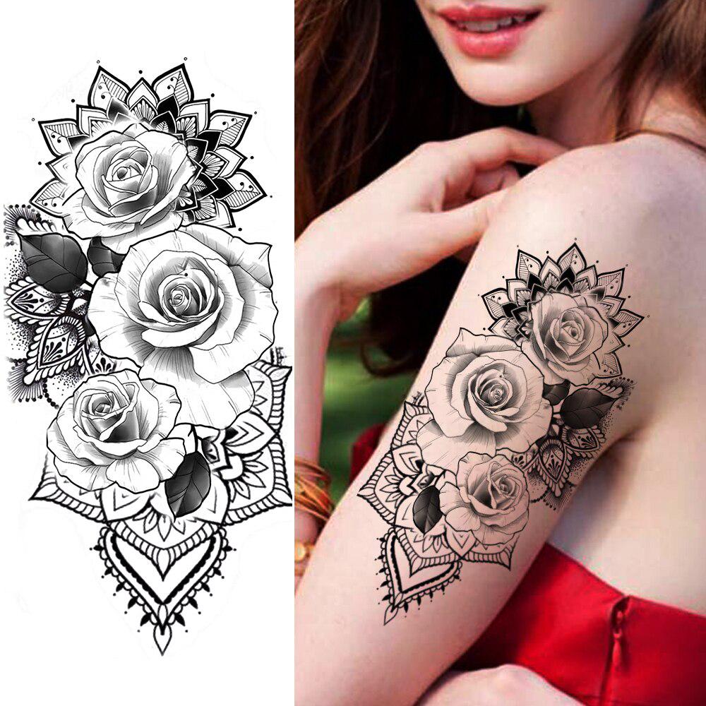 1Pc Black Henna Tatuaggi Temporanei Adesivo Realistico Falso Gioielli Mandala Fiore Tatuaggio Per Le Donne Ragazza Body Art Chest Braccio Tatoo Decal Acquista In Modo Economico — Spedizione Gratuita, Recensioni Reali Con 1000_x_1000_jpg