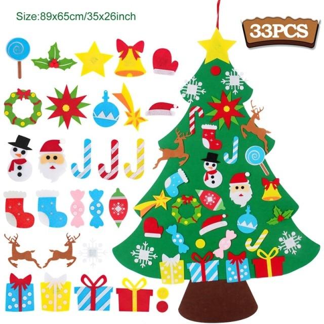 Elk, deer, fox, hares, bear and polar bear. Buy Newest Kids Diy Felt Christmas Tree Merry Christmas Decorations For Home 2021 Christmas Ornaments Noel Navidad Xmas Gifts New Year At Affordable Prices Free Shipping Real Reviews With Photos Joom