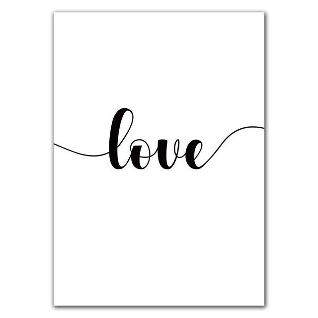 Check out our love quotes painting selection for the very best in unique or custom, handmade pieces from our digital prints shops. Buy Minimalist Black White Love Quote Canvas Painting Poster Print World Map Art Wall Pictures Living Room Bedroom Home Decor At Affordable Prices Free Shipping Real Reviews With Photos Joom