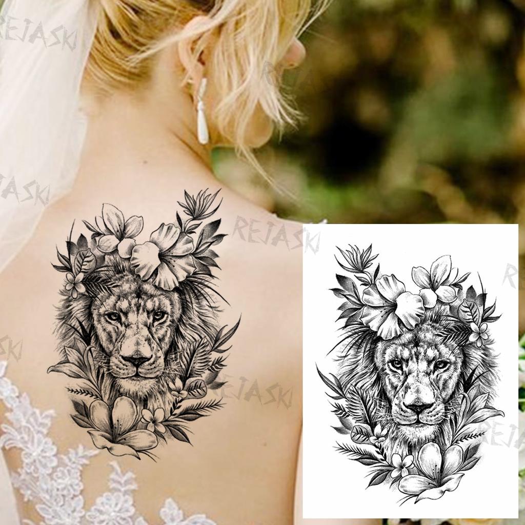 Black Gothic Punk Warrior Temporary Tattoos For Men Women Realistic Fake Skull Owl Lion Flower Tattoo Sticker Large Tatoos Thigh Acquista In Modo Economico — Spedizione Gratuita, Recensioni Reali Con Foto — Joom 1024_x_1024_jpg