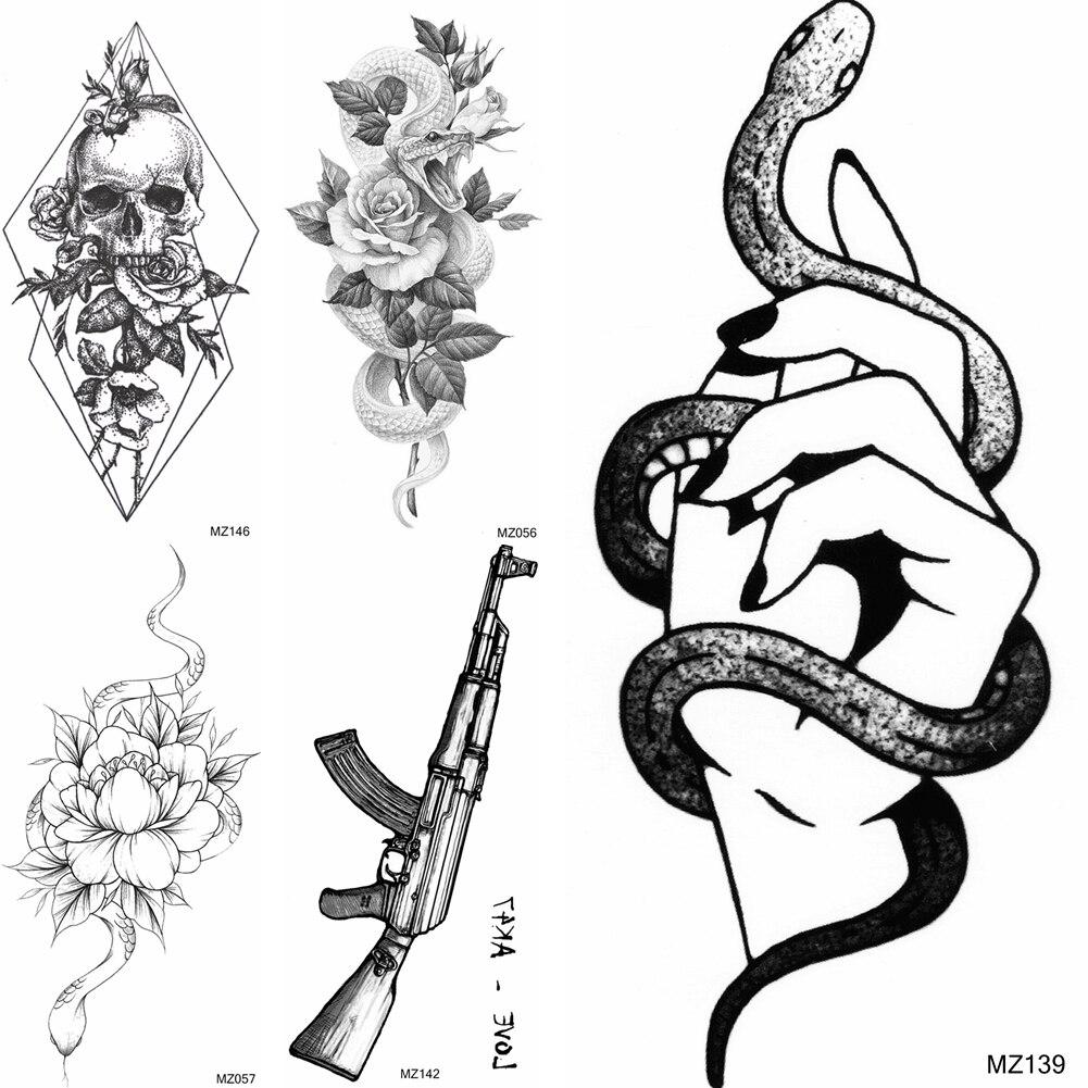 1Pc Black Snake Hand Temporary Tattoos Sticker Fake Death Skull Firearms Tattoos For Party Club Waterproof Flower Tattoos For Adult Acquista In Modo Economico — Spedizione Gratuita, Recensioni Reali Con Foto — Joom 1001_x_1001_jpg