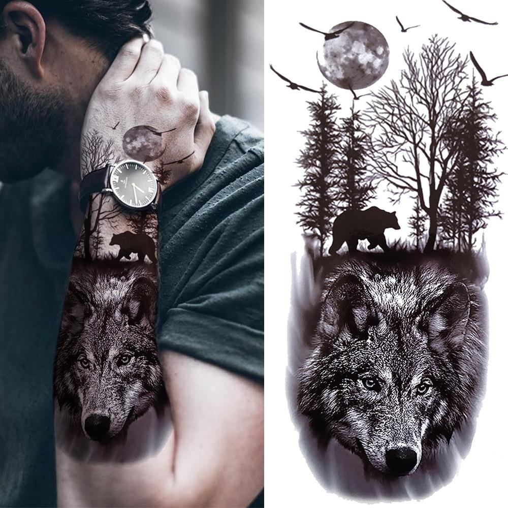 Sexy Rose Lion Flower Tatouages Temporaires Pour Les Femmes Hommes Garçons Réalistes Faux Wolf Tattoo Sticker Black Cross Compass Tatoos Acheter À Prix Bas — Livraison Gratuite, Avis Réels Avec Des Photos — 1000_x_1000_jpg