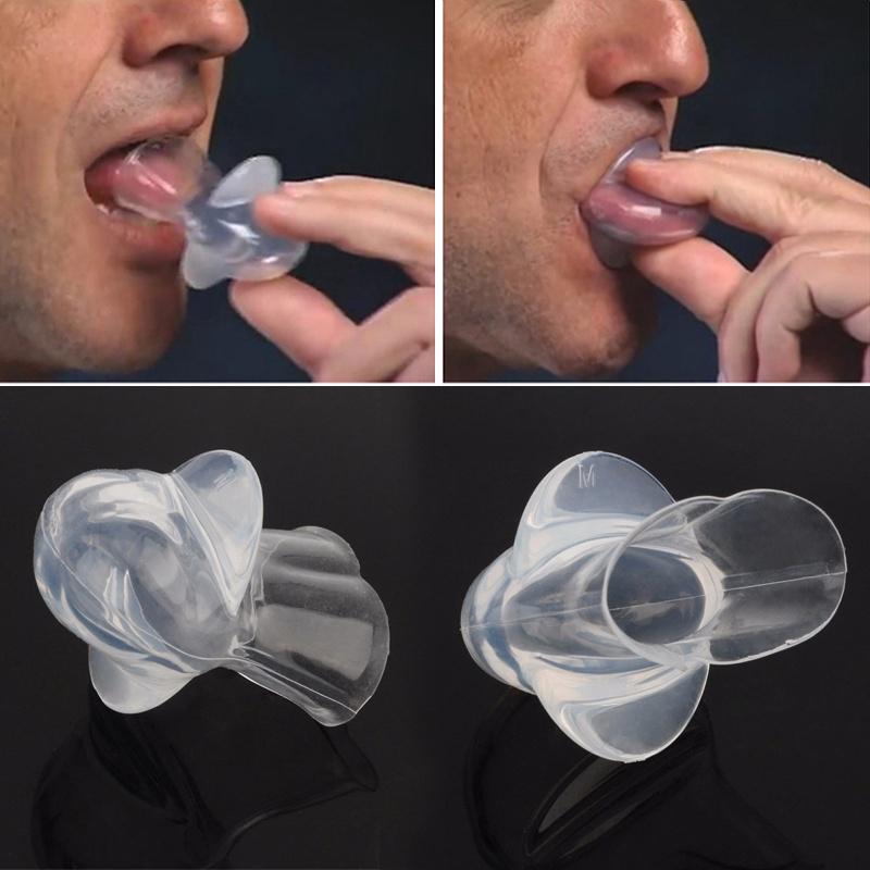 pix Tophatter Tongue anti snoring tongue device silicone sleep apnea aid stop snore stopper sleeve size one size