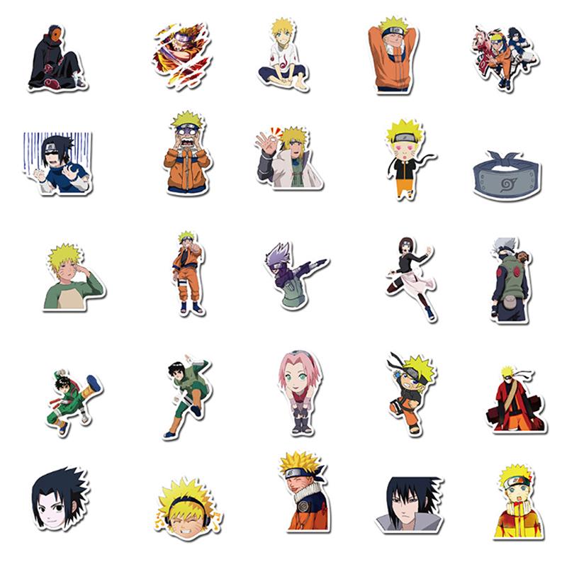 buy 50 pcs pack waterproof skateboard stickers cute cartoon naruto anime stickers kids toys at affordable prices free shipping real reviews with photos joom