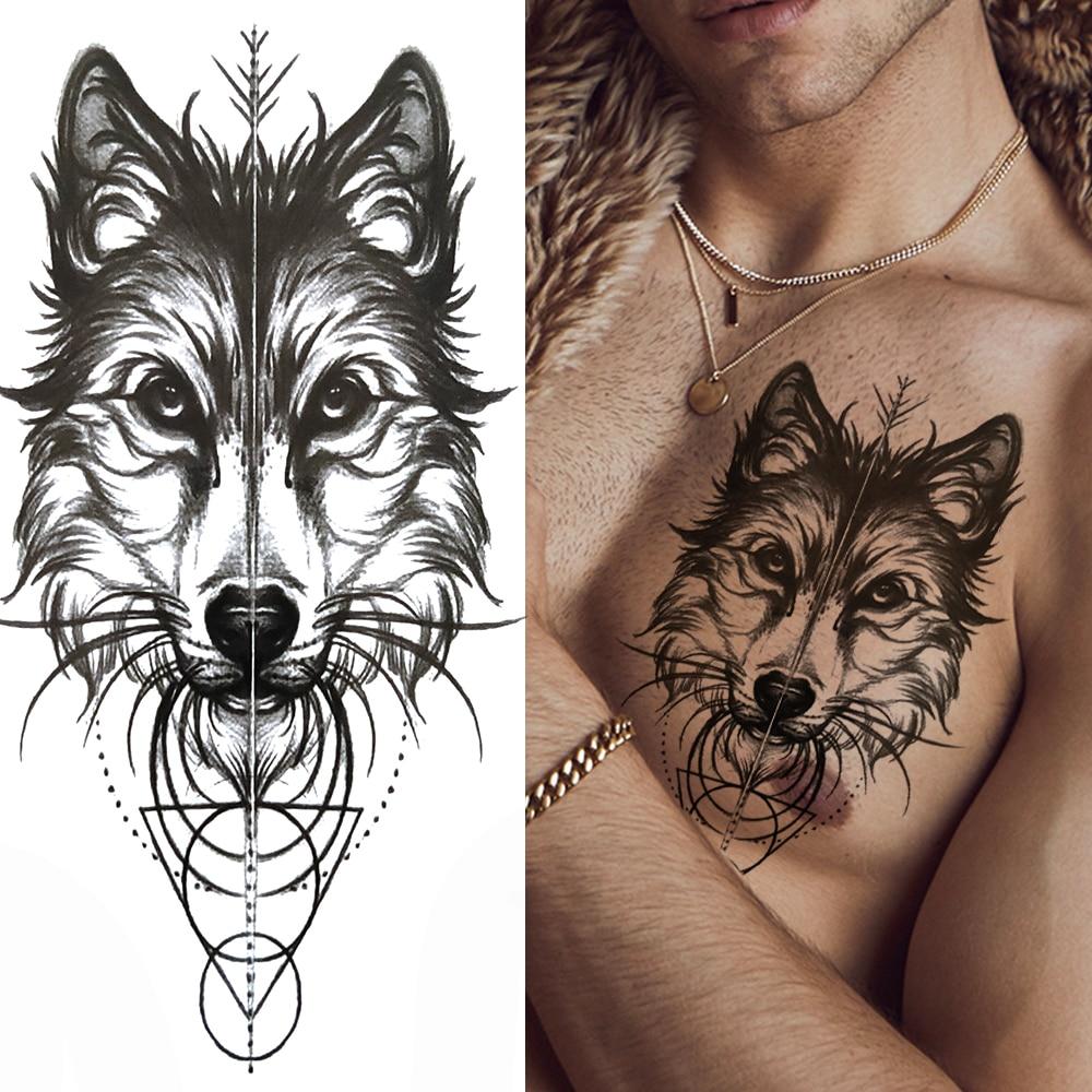Fashion Cane Lupo Gatto Leone Tatuaggio Temporaneo Per Donna Uomo Bambini Finta Sirena Serpente Fiore Tatuaggio Adesivo Nero Geometrico Tatoo Acquista In Modo Economico — Spedizione Gratuita, Recensioni Reali Con Foto — Joom