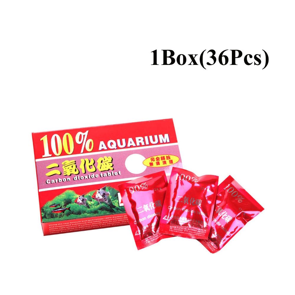 Box 36pcs Plant Growth Aquarium Diffuser Carbon Dioxide Tablets Water Grass Accessory Co2 Equipment