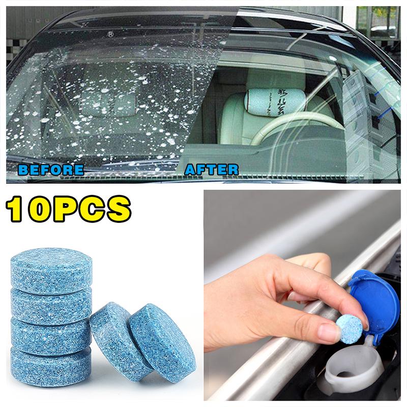 10pcs car solid wiper fine cleaner effervescent tablet for bmw x1 x3 x5