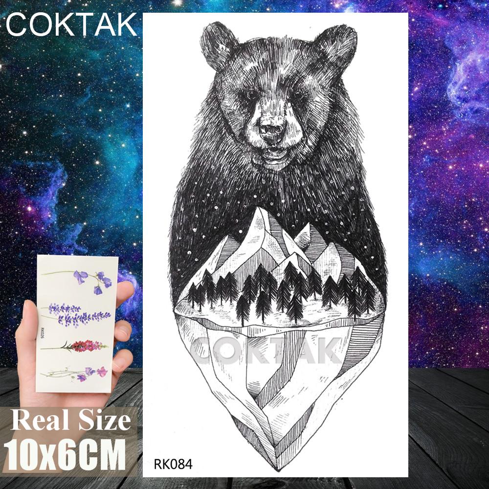 Buy 1Pc Black Star Bear Mountain Temporary Tattoos Sticker Fake Waterpoof Tatoos Body Art For Men Women At Affordable Prices — Free Shipping, Real Reviews With Photos — Joom 1000_x_1000_jpg