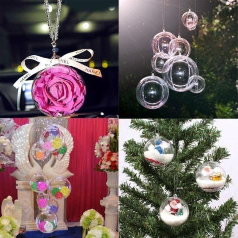 Almost nothing is as quintessential christmassy as a beautifully adorned evergreen tree. Buy 5pcs Christmas Tree Hanging Decorations Ball Clear Plastic Round Ball Ornaments Party Wedding Xmas At Affordable Prices Free Shipping Real Reviews With Photos Joom