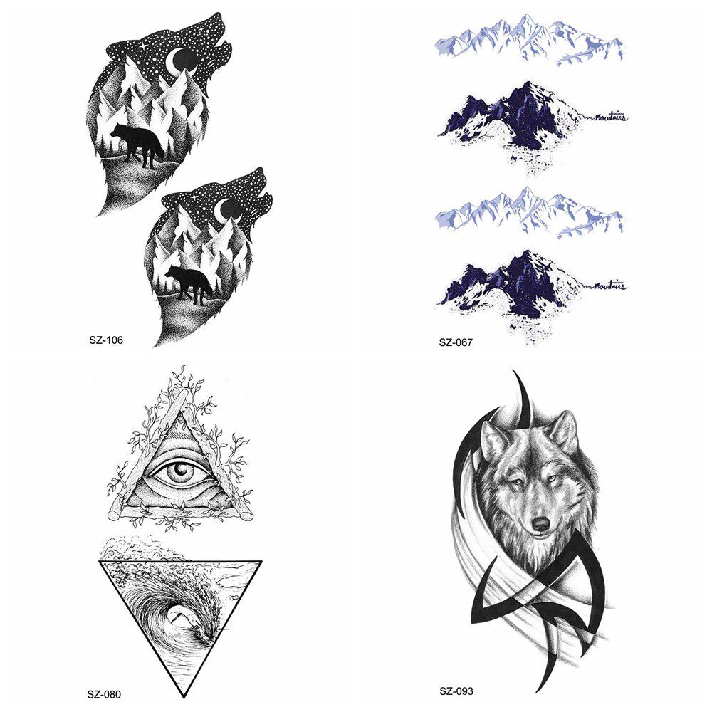 Buy 1Pc Small Snowberg Fake Black Wolf Arm Temporary Tattoo Stickers Mountain Triangle At Affordable Prices — Free Shipping, Real Reviews With Photos — Joom 1000_x_1000_jpg