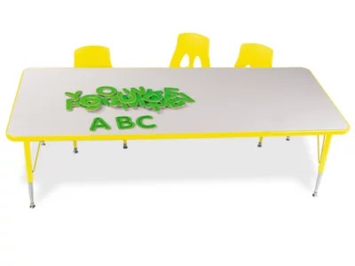 Rainbow Adjustable Rectangular Tables At Lakeshore Learning - Abstract Photo Collection - High Resolution Quality