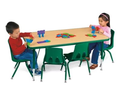 Classic Adjustable Rectangular Tables At Lakeshore Learning - Light Arts - Modern Desktop Collection