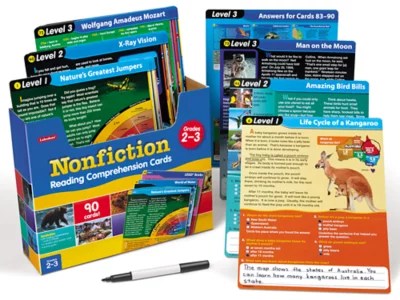 More reading comprehension interactive worksheets. Nonfiction Reading Comprehension Practice Cards Gr 2 3 At Lakeshore Learning