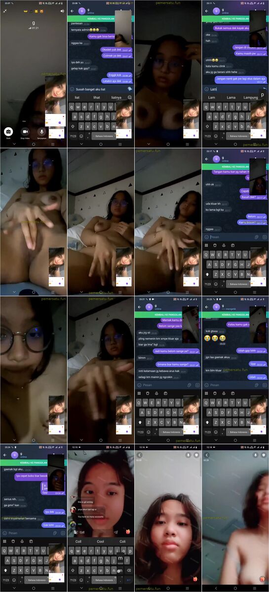 Bokep Indo Kompilasi Gya Abg 18yo Kacamata Vcs Colok Memek