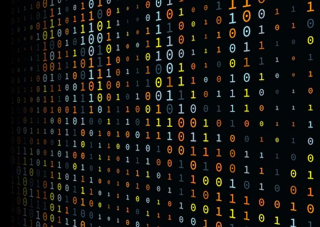 Abstract background with a binary code design