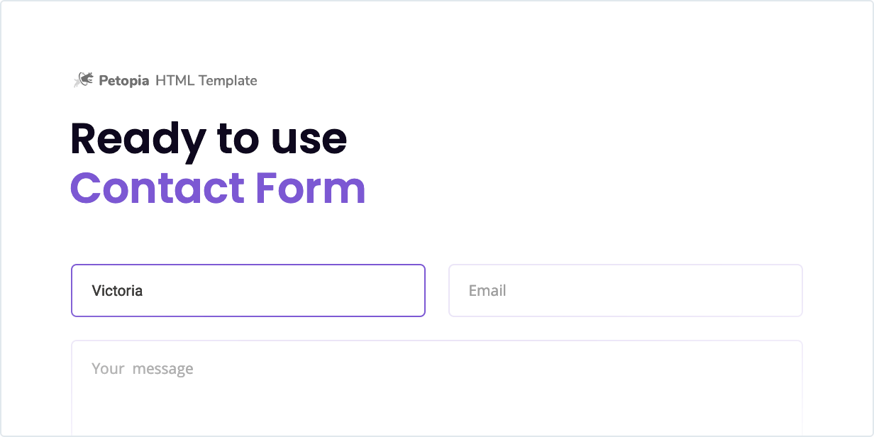 Ready to use Contact Form