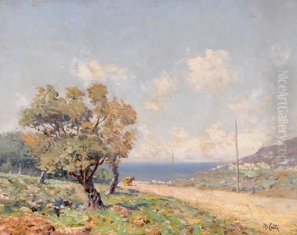 Gratis Scarica immagini Paesaggio Di Campagna Con Carretto E Sfondo Di Marina Oil Painting ultima da parte di