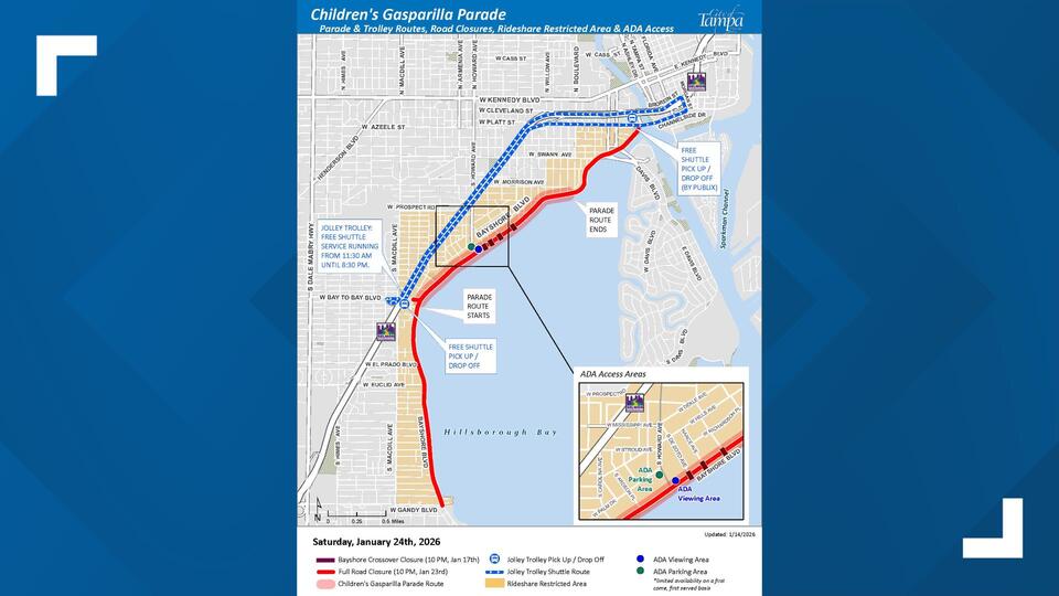 Tampa Roads Close For Children S Gasparilla Parade 2026 See Map Times 14DX5I 18IBqhA500
