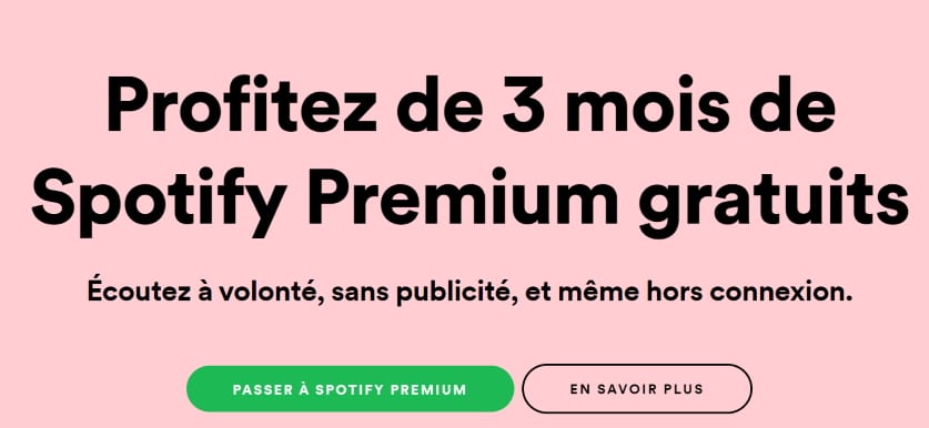 If it's music wherever you roam that you want, spotify is the app you'll want to download. Spotify Premium 3 Mois Offerts Pour Les Nouveaux Clients