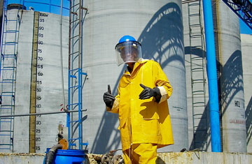 Chemical Operators Operators Get More Help Chemical Processing - Classic Landscape Illustration - 4K