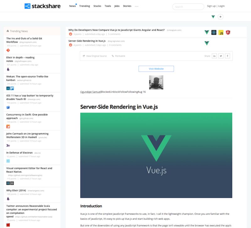 Product Update Stack News Improvements Article Reader Stackshare - Premium City Wallpaper Gallery - Ultra HD