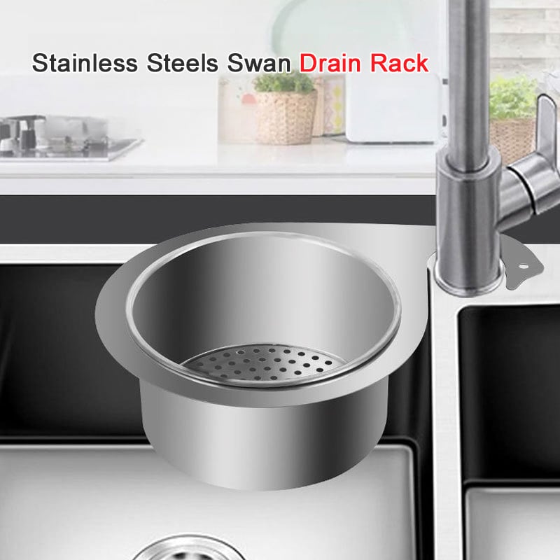 Stainless steel swan sink strainer basket